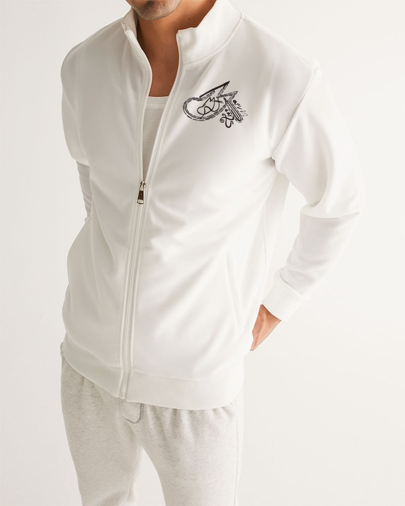 All white Marvin Jeans Men's Track Jacket
