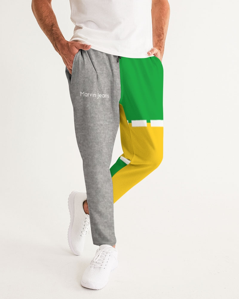 Lemon Lime Green Bay cool grey by Marvin Jeans and Trinity D Marvin Men's Joggers