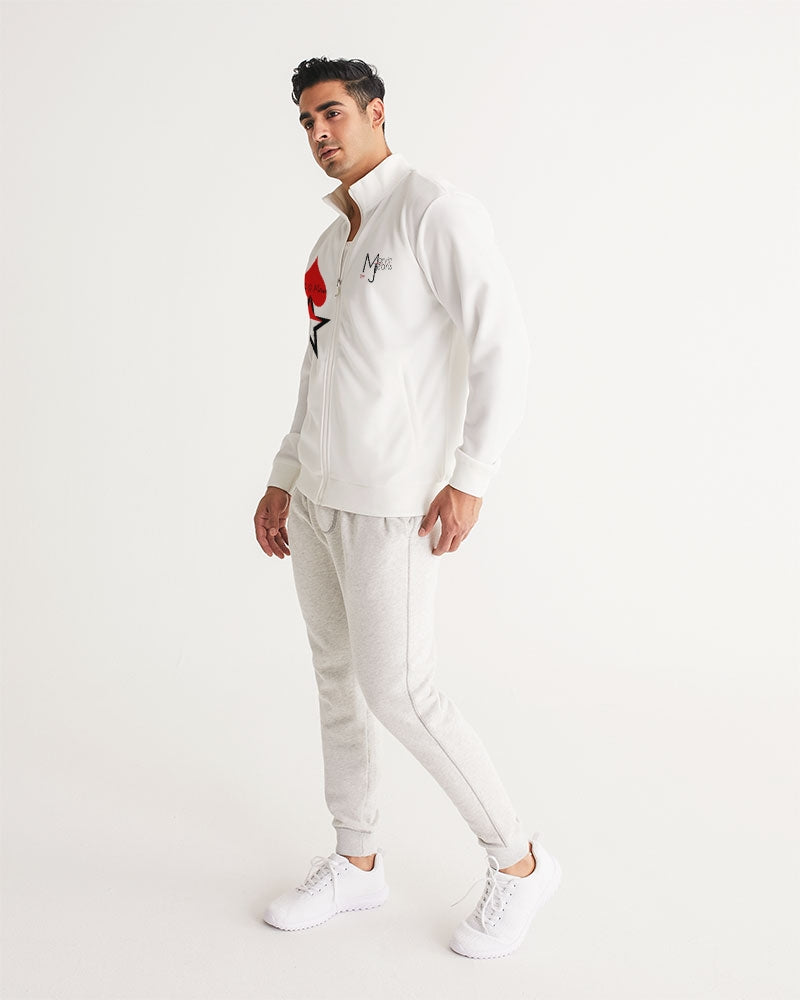 All white by Marvin Jeans and Trinity D Marvin Men's Track Jacket