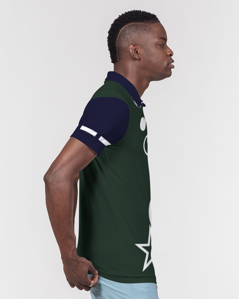 Dark green by Marvin Jeans and Trinity D Marvin Men's Slim Fit Short Sleeve Polo