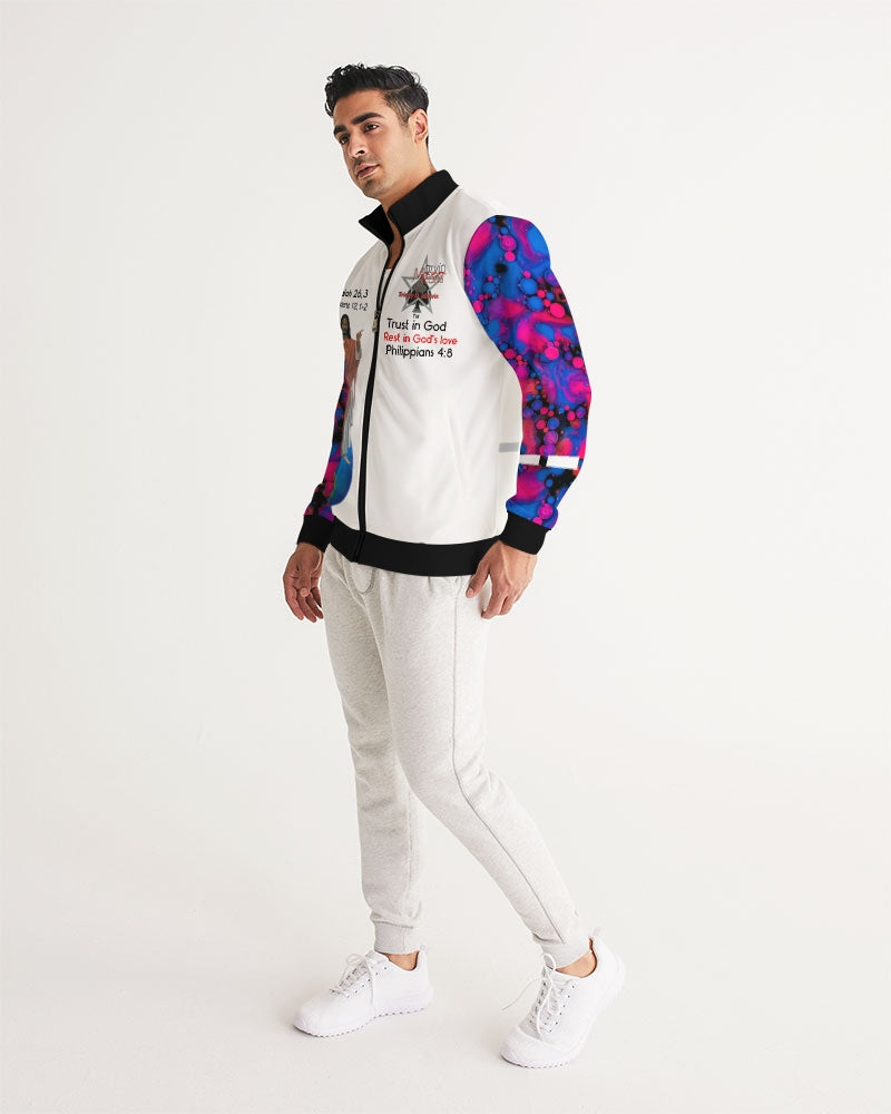 High tide in God we trust by Marvin Jeans and Trinity D Marvin Men's Track Jacket