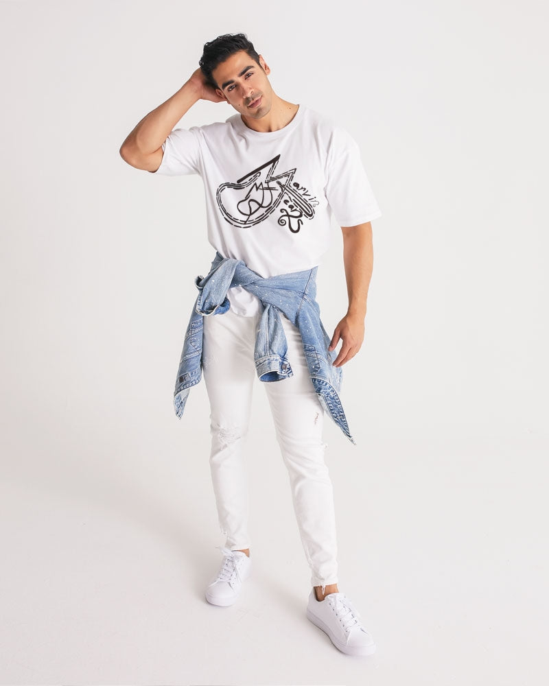 All white Marvin Jeans Men's Premium Heavyweight Tee
