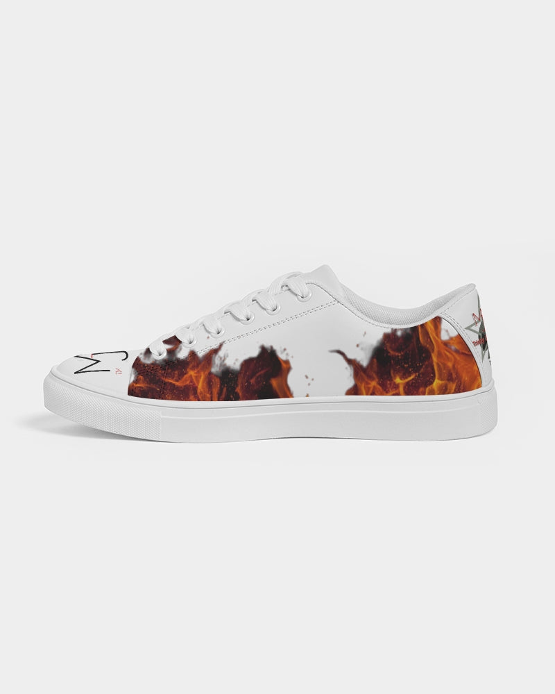 Fire white by Marvin Jeans and Trinity D Marvin Men's Faux-Leather Sneaker