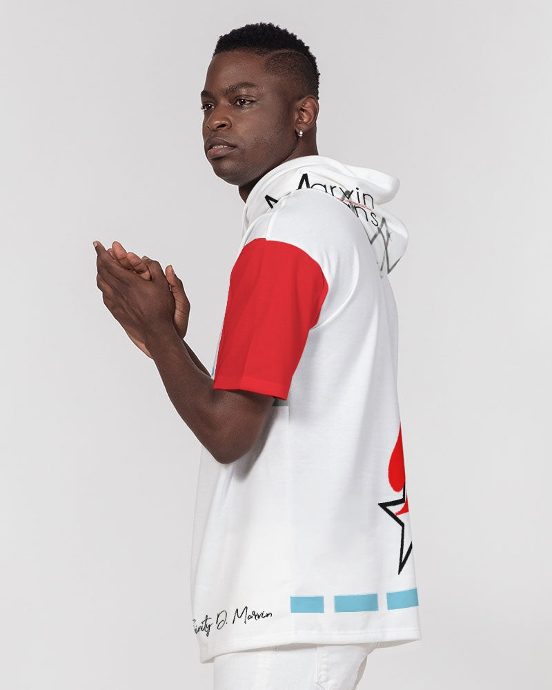 @the MARVIN JEANS company Men's Premium Heavyweight Short Sleeve Hoodie