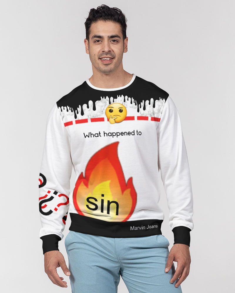 Gospel message BY MARVIN JEANS Men's Classic French Terry Crewneck Pullover