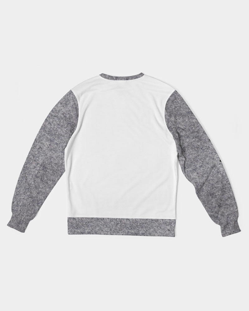 ESTL ,(wool) by Trinity D Marvin Men's Classic French Terry Crewneck Pullover