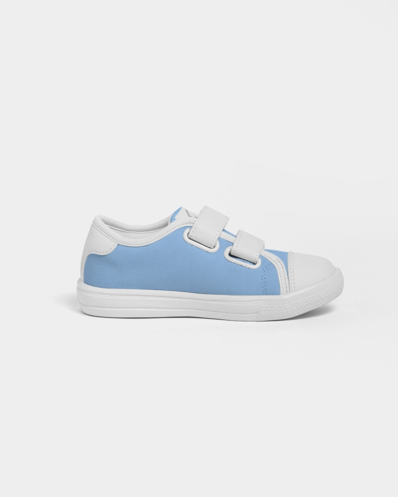 Retro Baby blue Kids Velcro Sneaker