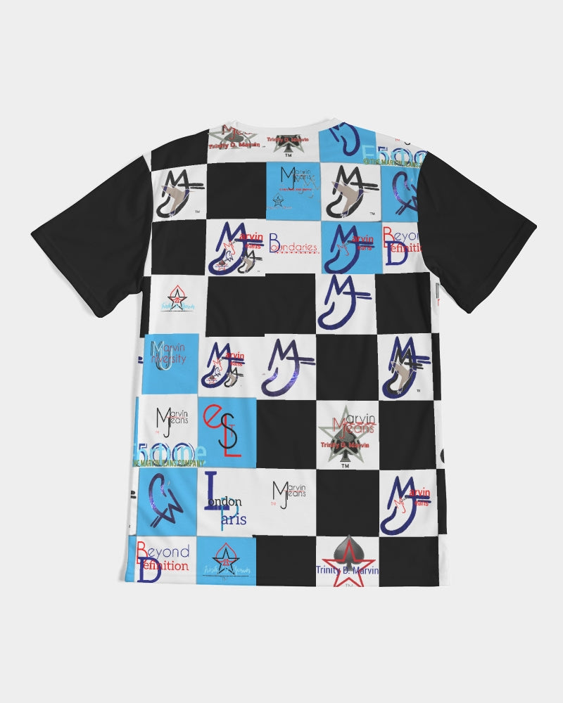 Cosmic combo logo's by Marvin Jeans and Trinity D Marvin Men's Tee