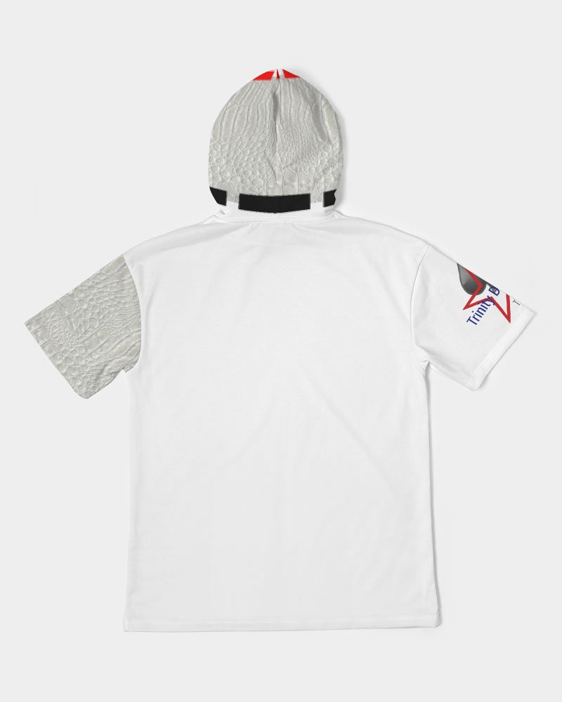 Gator white by Trinity D. Marvin Men's Premium Heavyweight Short Sleeve Hoodie