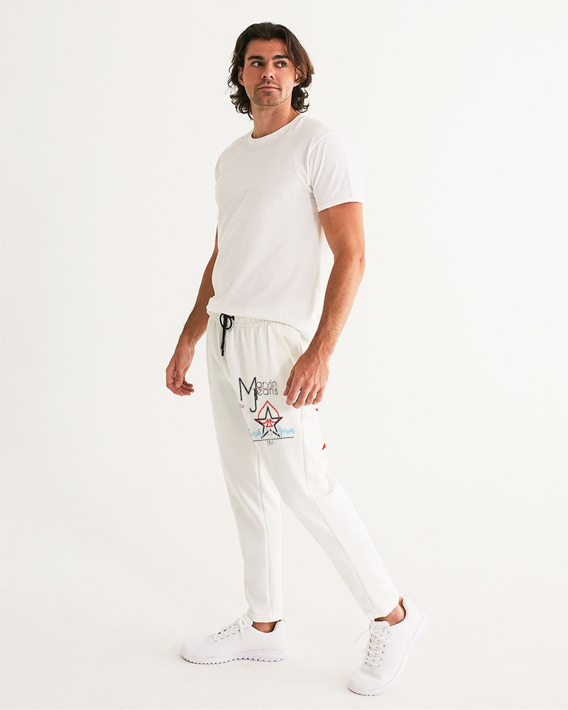 All White Legacy by Marvin Jeans and Trinity D Marvin Men's Joggers