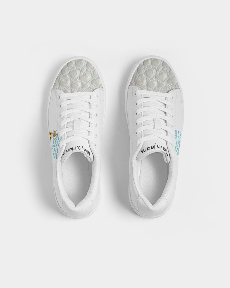 Gator white 100,000 by Trinity D Marvin Men's Faux-Leather Sneaker