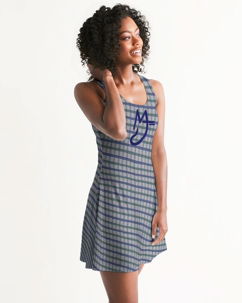 Grid mix by Trinity D. Marvin and Marvin Jeans Women's Racerback Dress