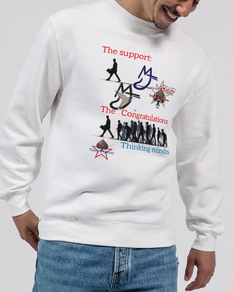Dry support by Marvin Jeans and Trinity D Marvin Unisex Premium Crewneck Sweatshirt | Lane Seven