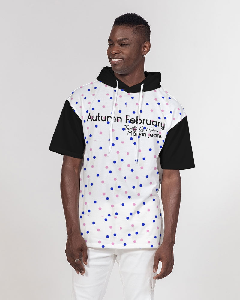 Dots 2.0 by Marvin Jeans and Trinity D Marvin Men's Premium Heavyweight Short Sleeve Hoodie