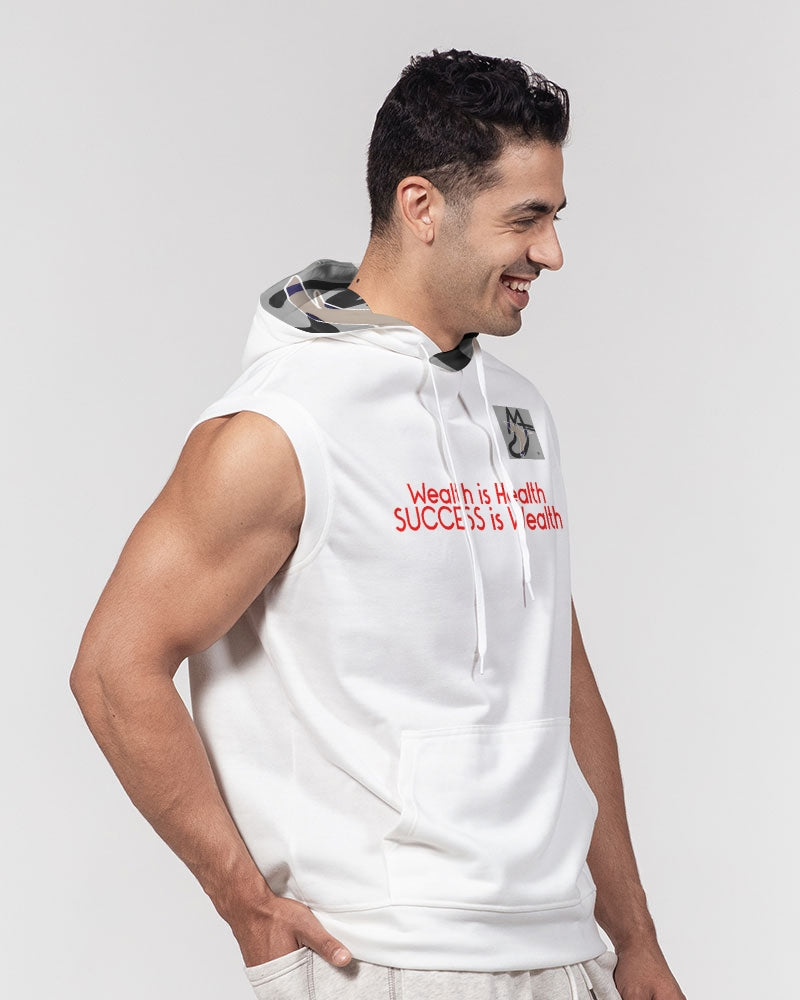 Health is wealth BY MARVIN JEANS Men's Premium Heavyweight Sleeveless Hoodie