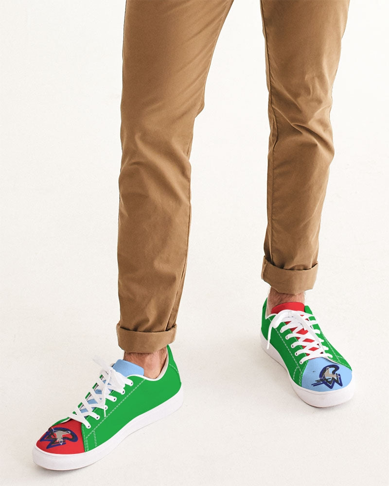 Cool colors Men's Faux-Leather Sneaker