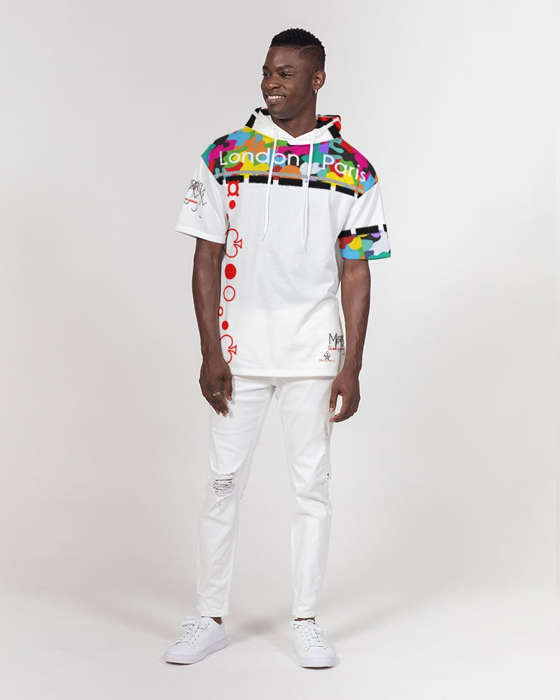 Crazy combo London Paris by Marvin Jeans and Trinity D Marvin Men's Premium Heavyweight Short Sleeve Hoodie