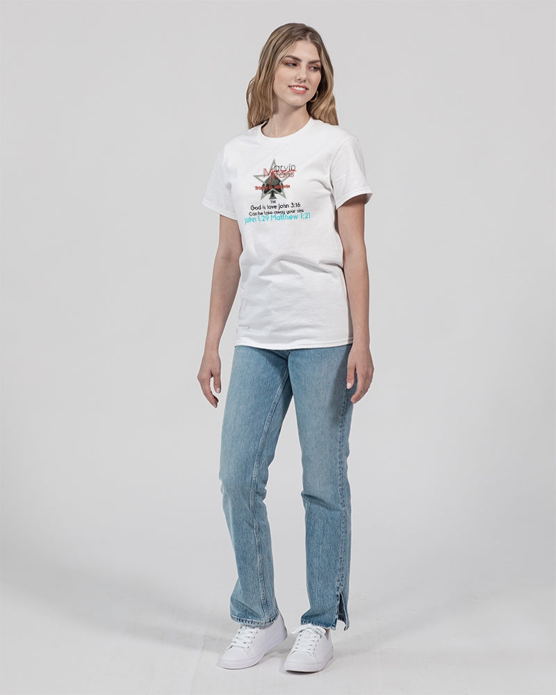 Gospel message God is love by Marvin Jeans and Trinity D Marvin Unisex Ultra Cotton T-Shirt | Gildan