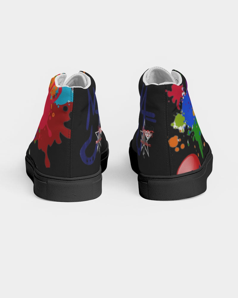 Black Splash by Marvin Jeans and Trinity D Marvin Men's Hightop Canvas Shoe - Black