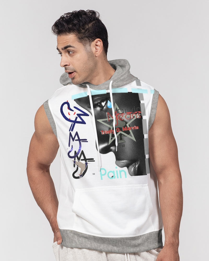 Feel my pain by Marvin Jeans and Trinity D Marvin Men's Premium Heavyweight Sleeveless Hoodie