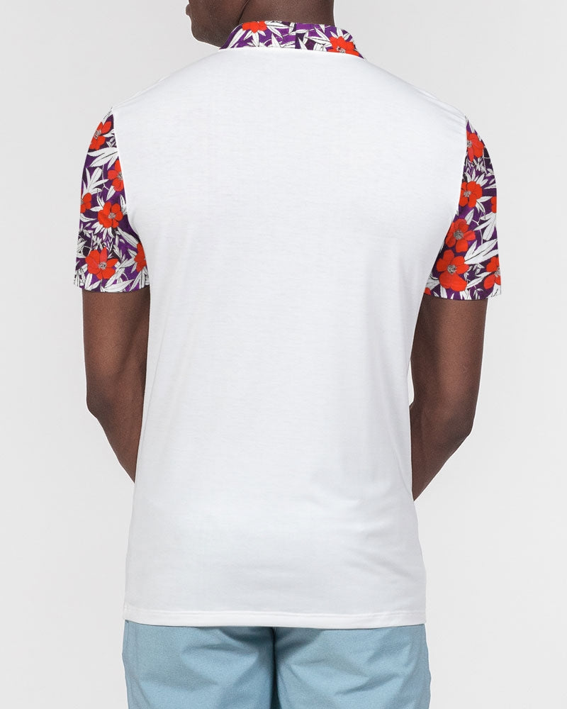 Rose crazy by Marvin JEANS Men's Slim Fit Short Sleeve Polo