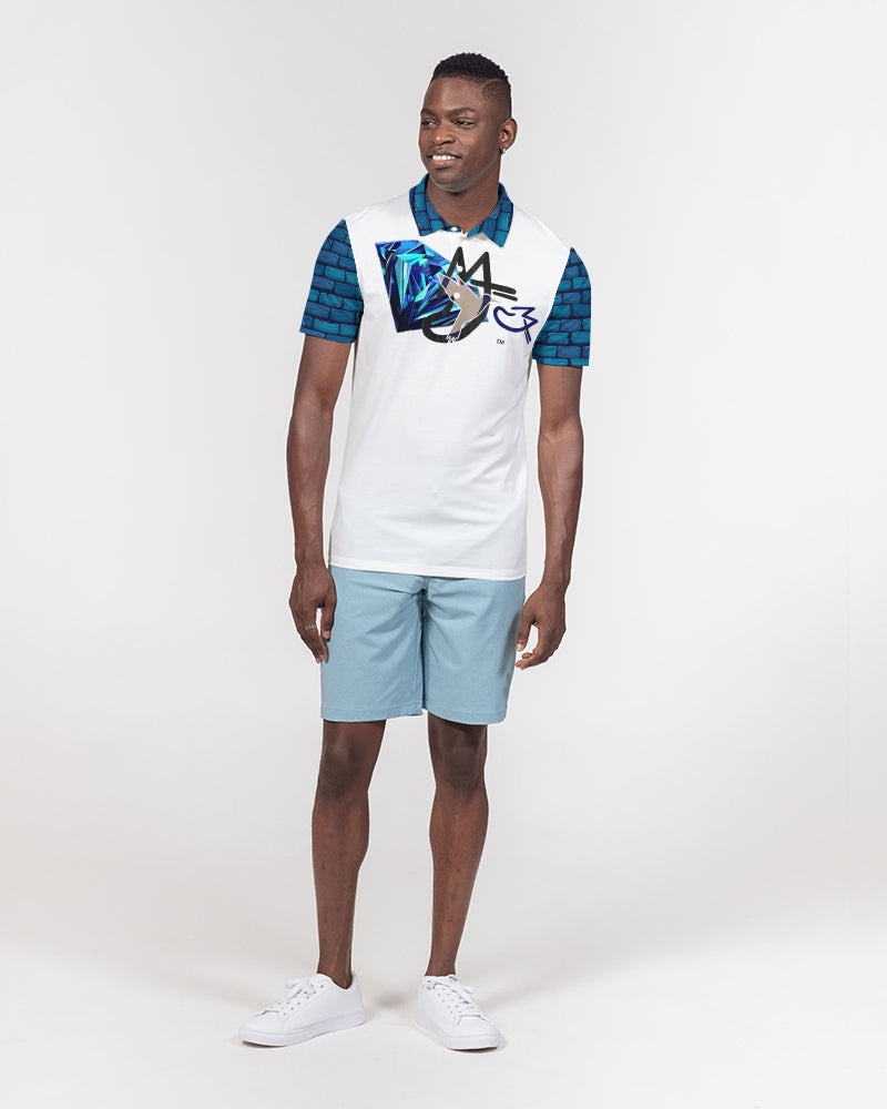 Brick city Dimond logo's Men's Slim Fit Short Sleeve Polo
