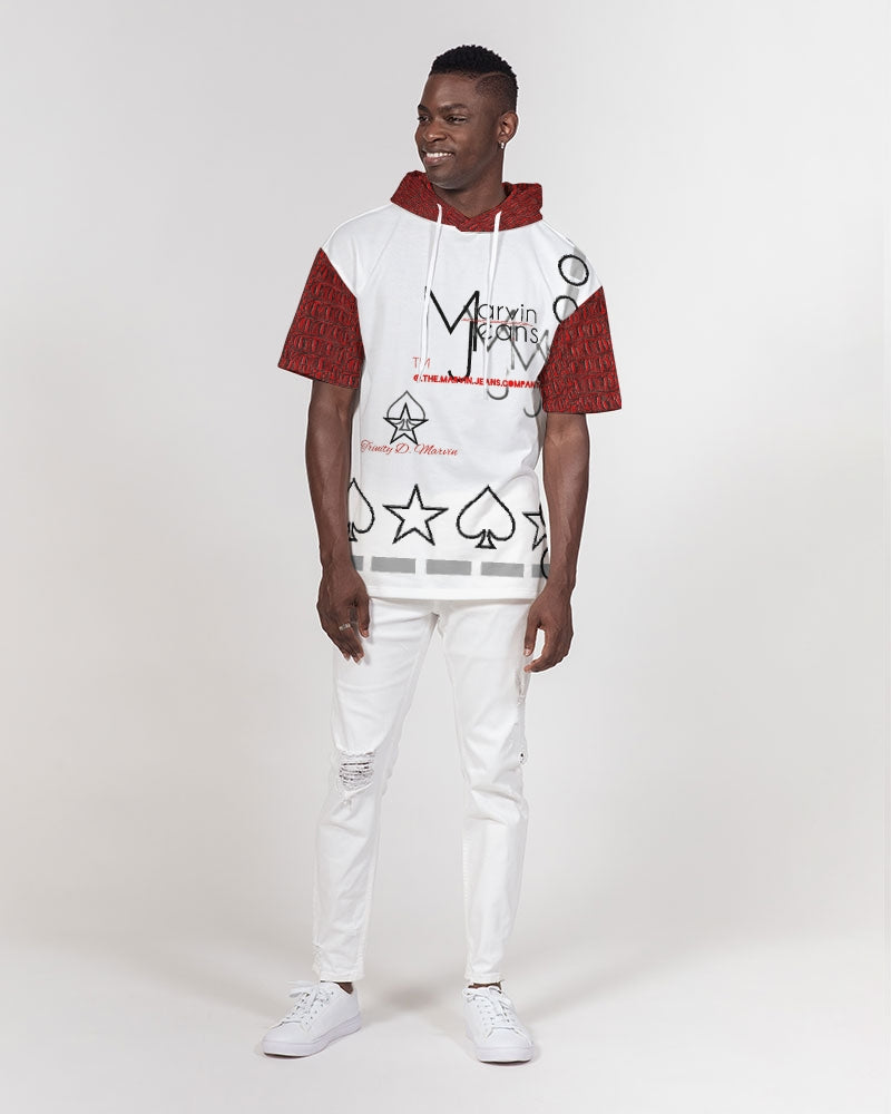 Gator red Men's Premium Heavyweight Short Sleeve Hoodie