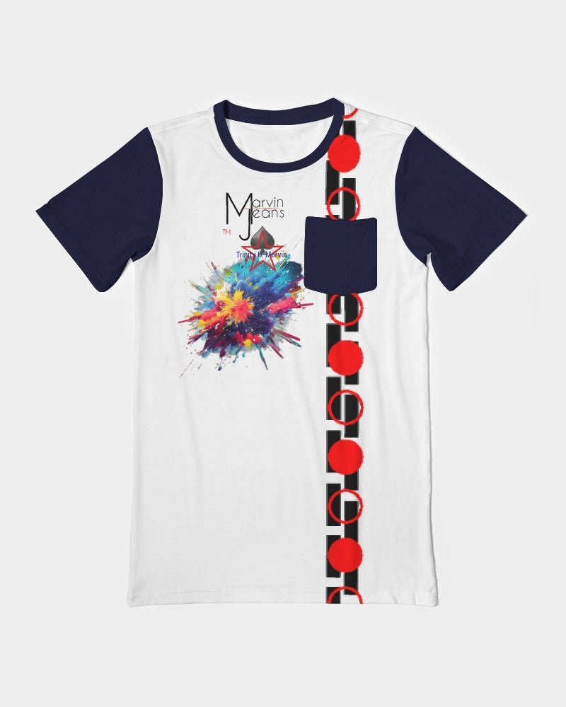 Dark splash by Marvin Jeans and Trinity D Marvin Men's Everyday Pocket Tee