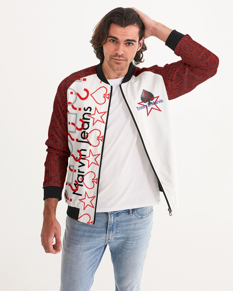 Trinity D Marvin ( Gator Red) Men's Bomber Jacket