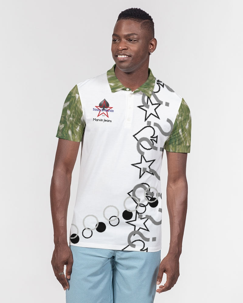 Greenwood by Marvin Jeans and Trinity D Marvin Men's Slim Fit Short Sleeve Polo