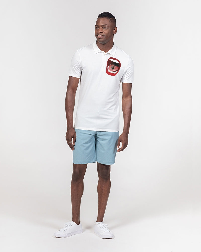 Word of mouth by Marvin Jeans and Trinity D Marvin Men's Slim Fit Short Sleeve Polo