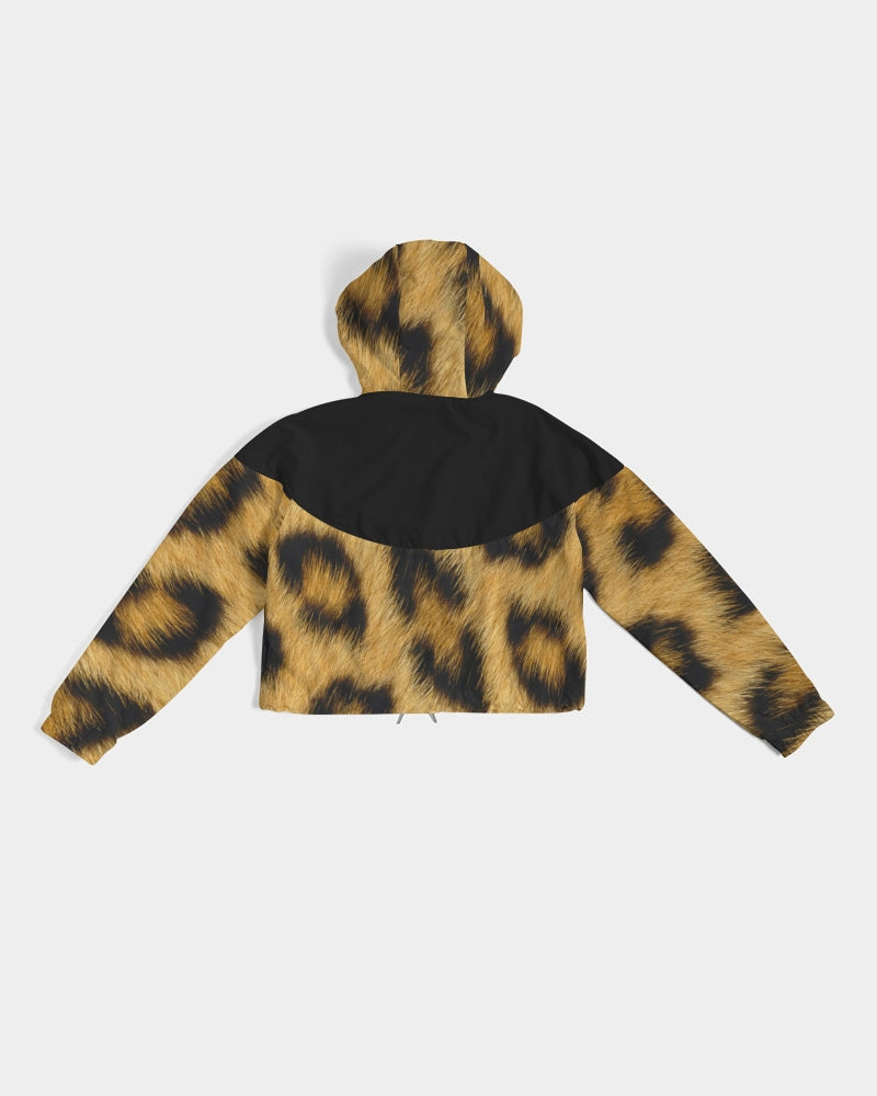 Leopard by Marvin Jeans Women's Cropped Windbreaker