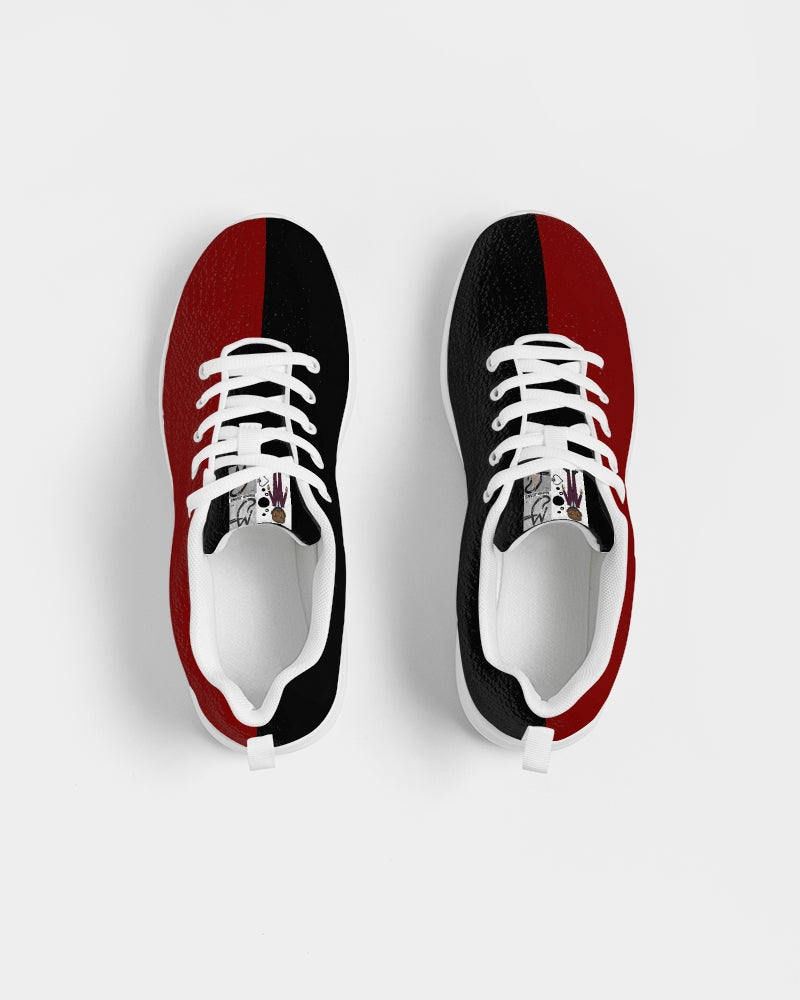 Maroon half black by Marvin Jeans Men's Athletic Shoe
