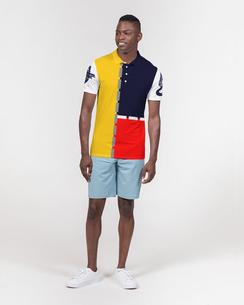 K'Kay by Marvin Jeans and Trinity D Marvin Men's Slim Fit Short Sleeve Polo