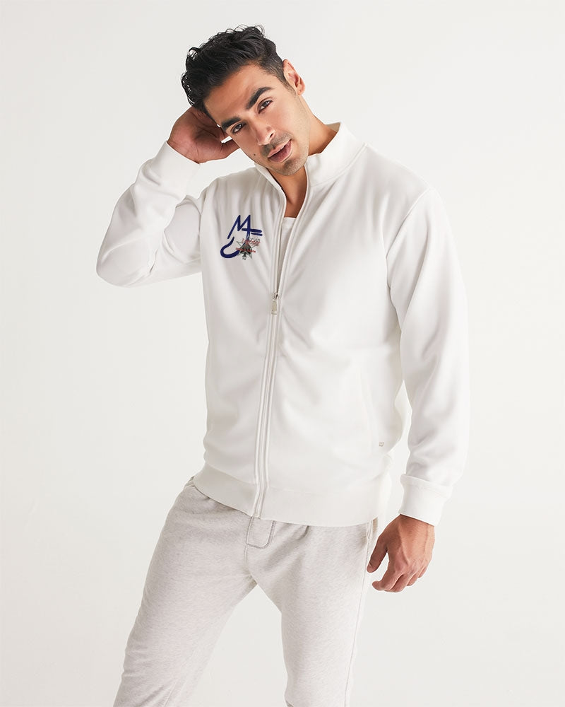 All white MJ by Marvin Jeans and Trinity D Marvin Men's Track Jacket