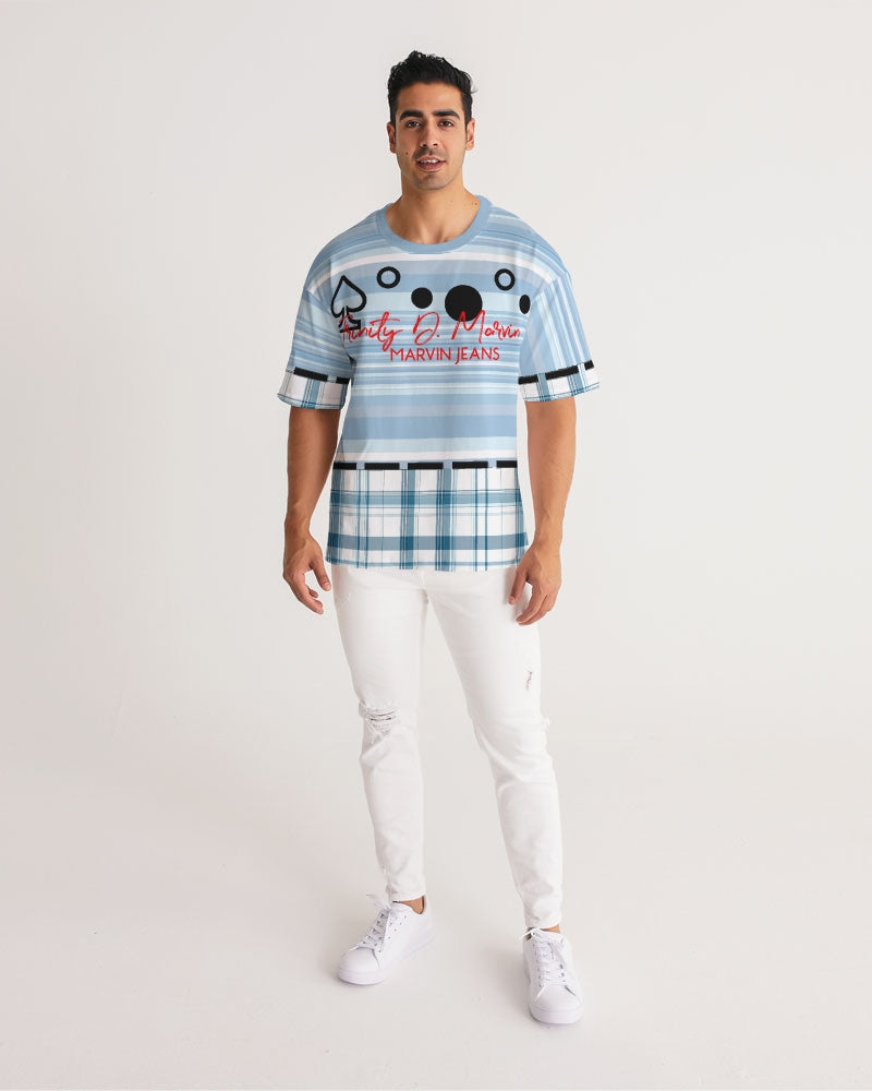 Mege plaids Mixed BY MARVIN JEANS Men's Premium Heavyweight Tee