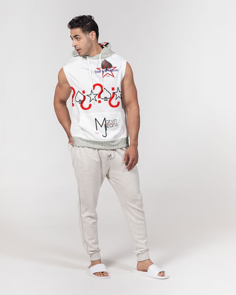 Gator White (all white Legacy) by Trinity D. Marvin Men's Premium Heavyweight Sleeveless Hoodie