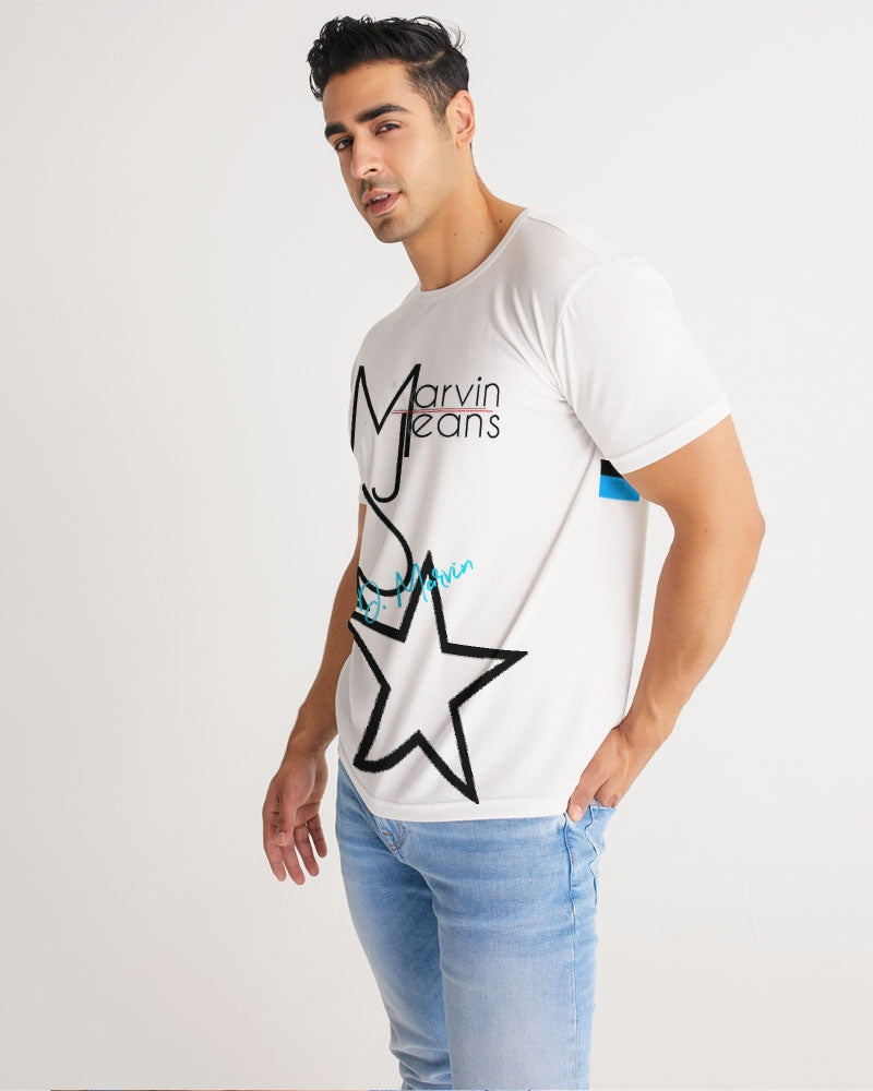 All white Men's Tee