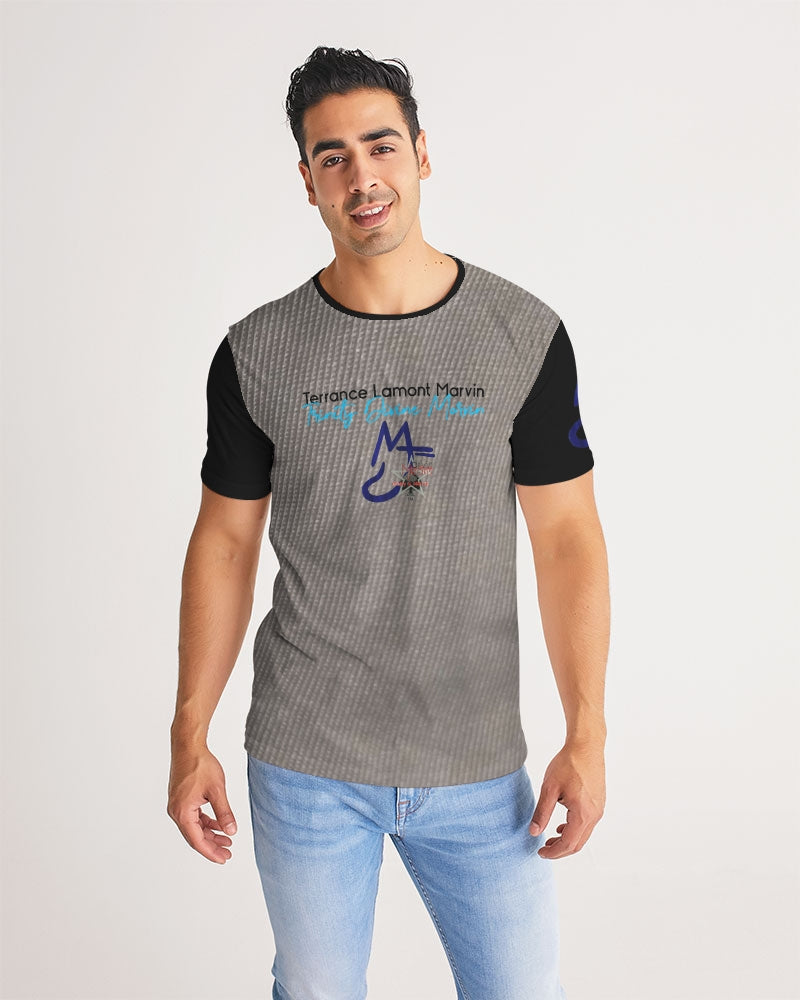 Dark grid by Marvin Jeans and Trinity D Marvin Men's Tee