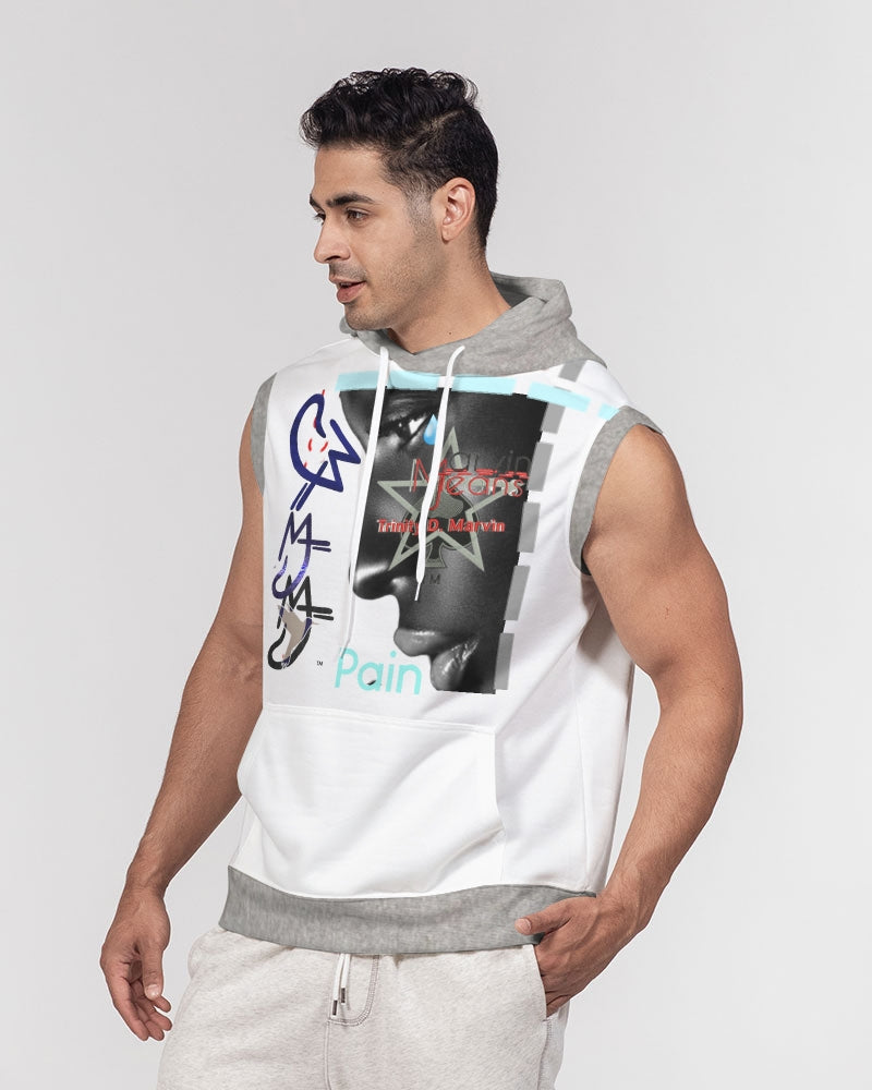 Feel my pain by Marvin Jeans and Trinity D Marvin Men's Premium Heavyweight Sleeveless Hoodie
