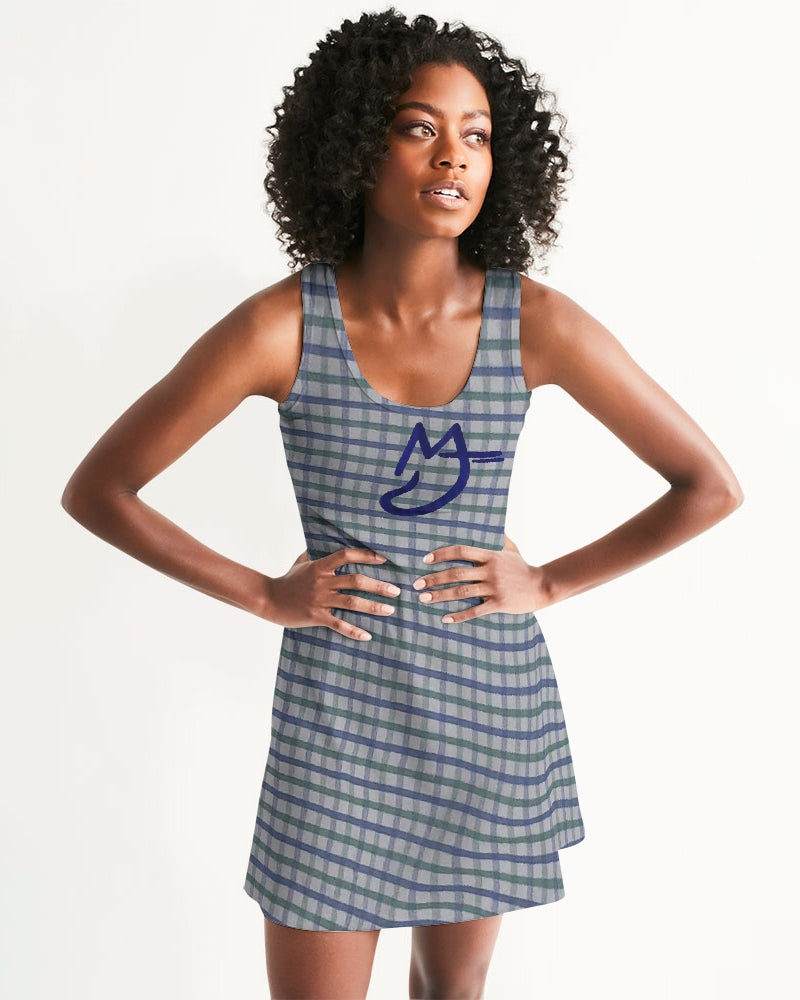 Grid mix by Trinity D. Marvin and Marvin Jeans Women's Racerback Dress
