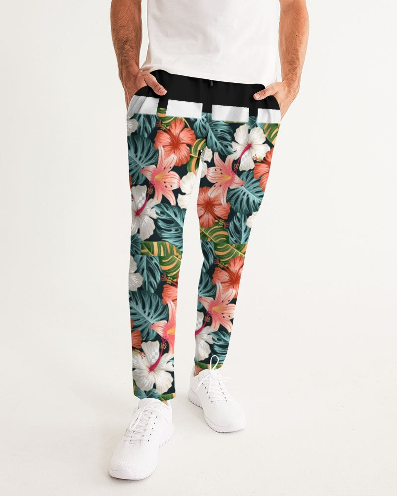 Garden splash by Trinity D. Marvin and Marvin Jeans Men's Joggers
