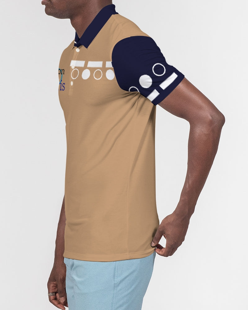London Paris in da mix by Marvin Jeans and Trinity D Marvin Men's Slim Fit Short Sleeve Polo