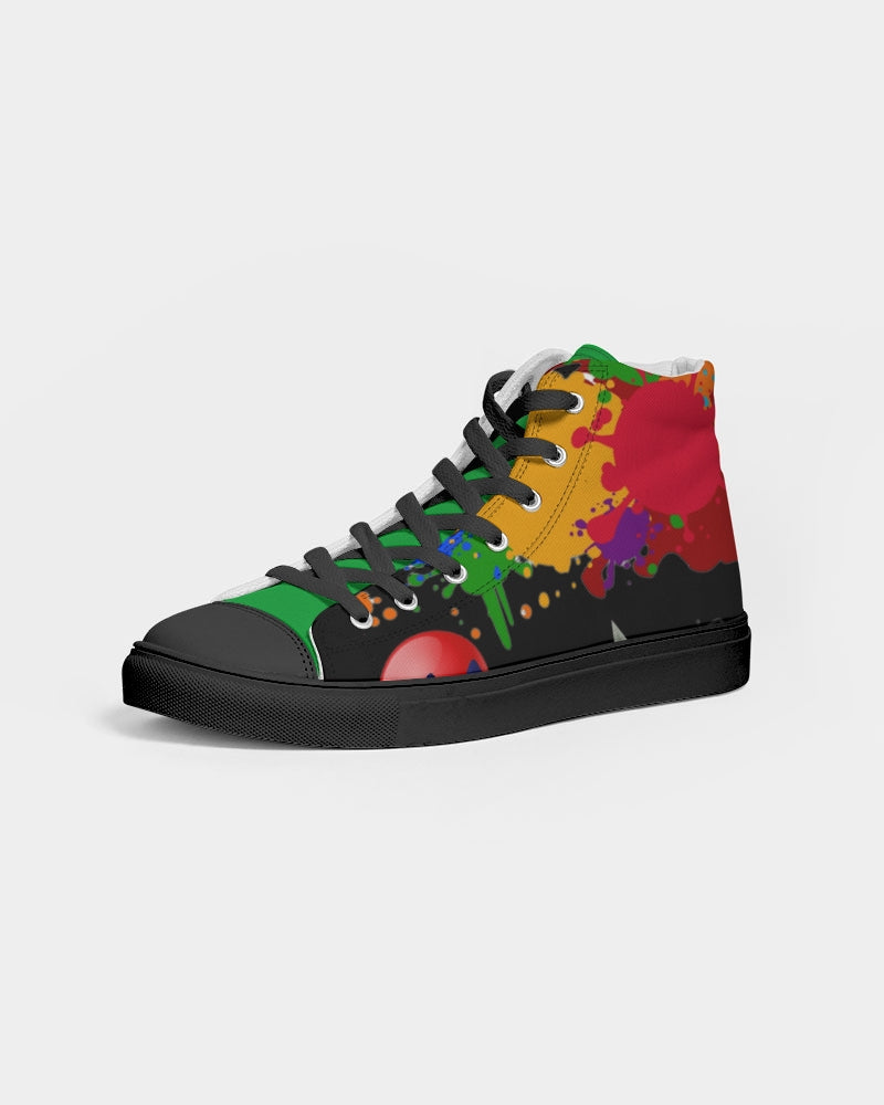Black Splash by Marvin Jeans and Trinity D Marvin Men's Hightop Canvas Shoe - Black