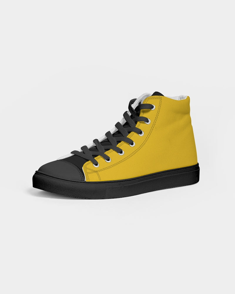 Yellow black BY MARVIN JEANS Men's Hightop Canvas Shoe - Black