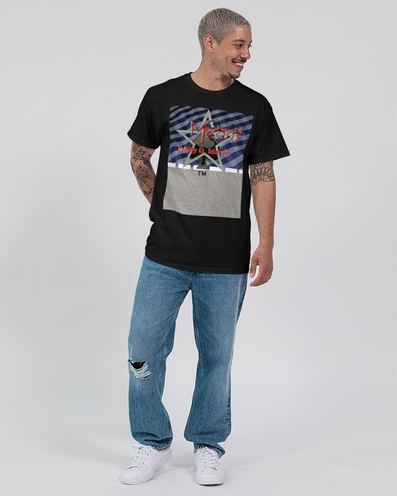 Blue strips cool grey by Marvin Jeans and Trinity D Marvin Unisex Ultra Cotton T-Shirt | Gildan