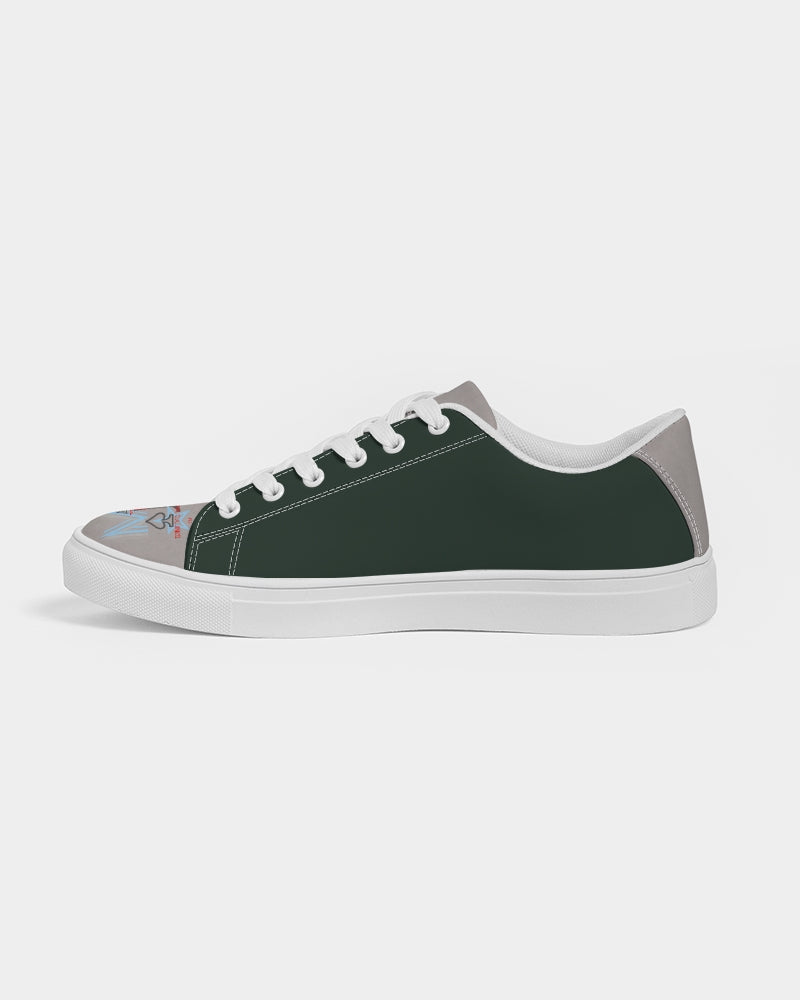 Above greatness light gray Men's Faux-Leather Sneaker