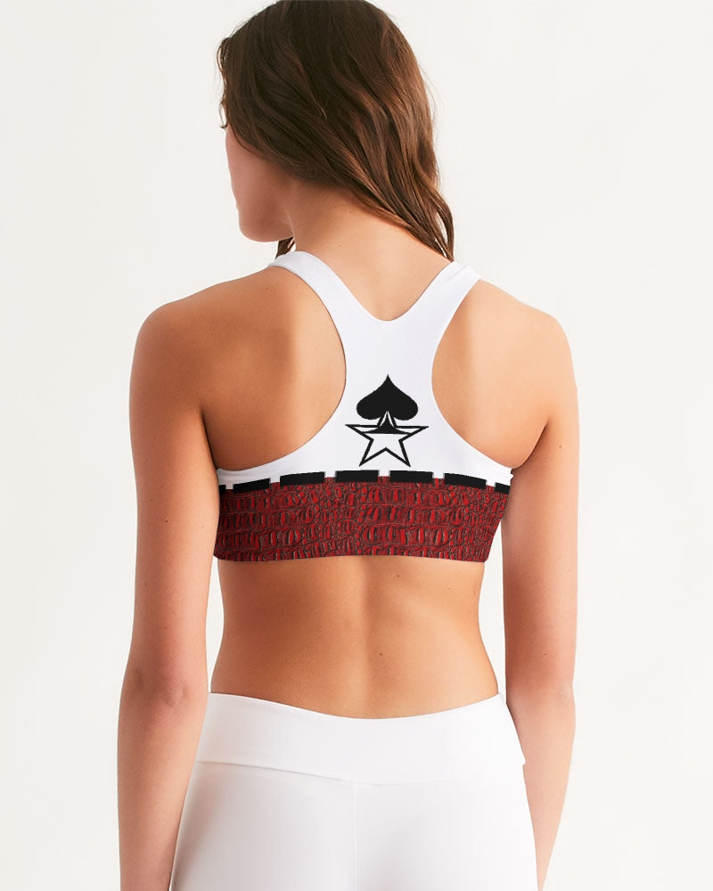 Gator red by Trinity D Marvin Women's Seamless Sports Bra