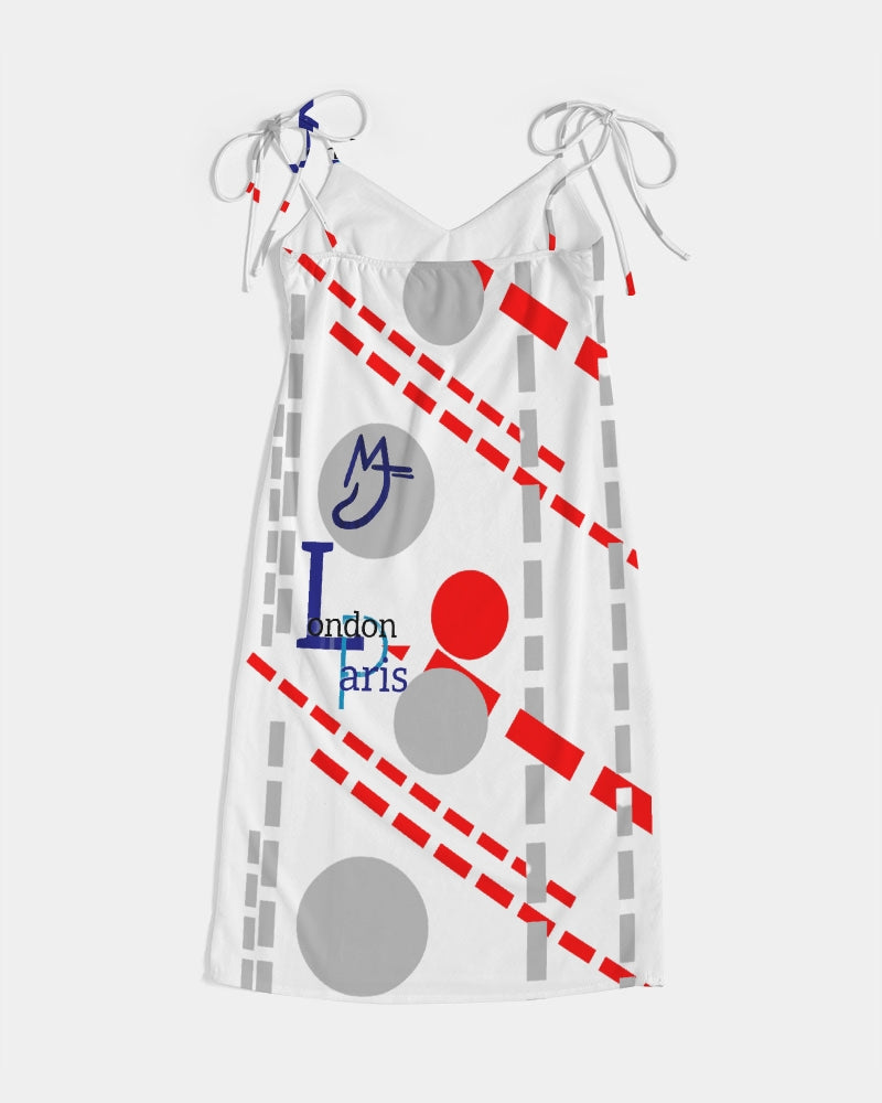 London Paris MJ by Marvin Jeans and Trinity D Marvin Women's Tie Strap Split Dress