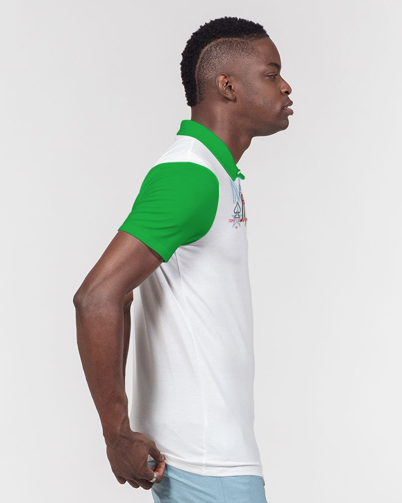 Above greatness by Trinity D. Marvin and Marvin Jeans Men's Slim Fit Short Sleeve Polo